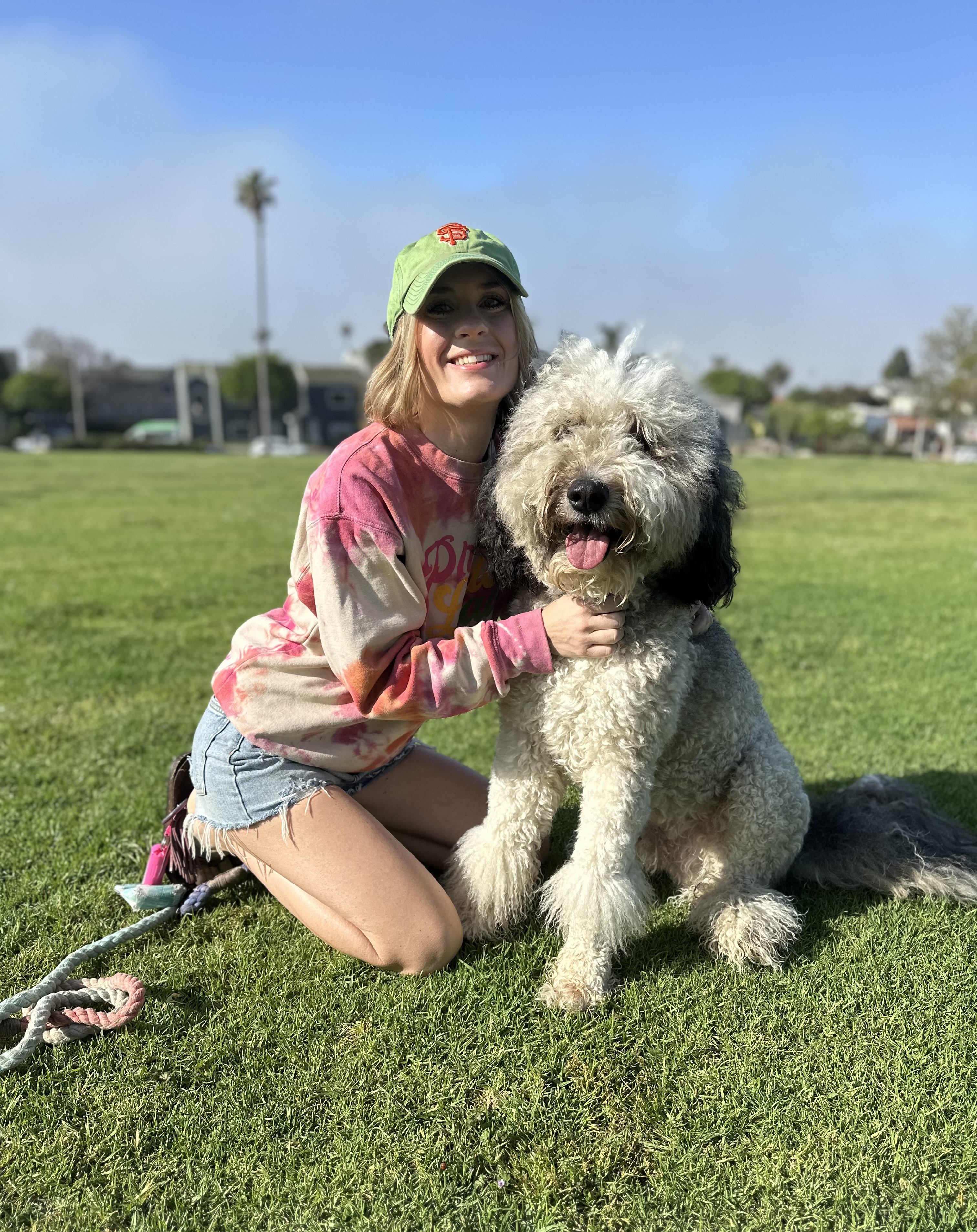 Allison with her dog Walter